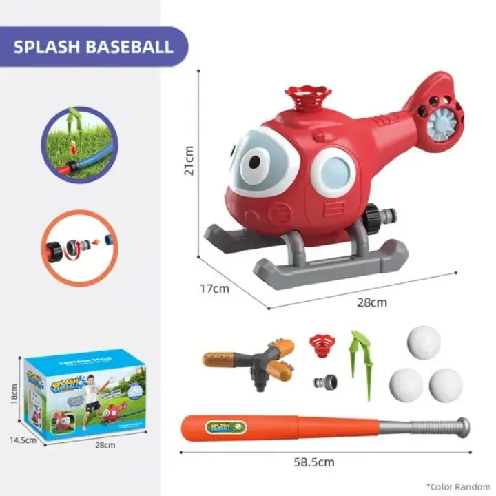 Frendorf | 2-in-1 Wasserspiel & Baseball-Set – Outdoorspaß für Kinder