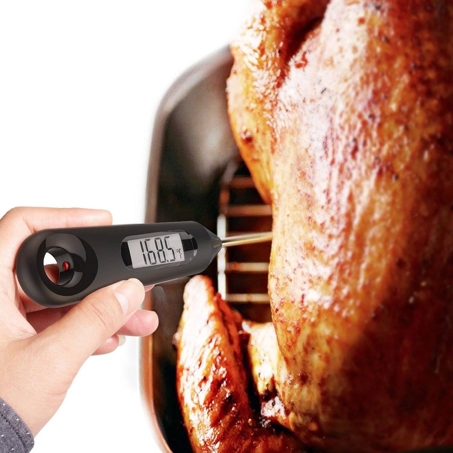 Frendorf | 2-in-1 Sofort-Lese Lebensmittelthermometer und Eierbesen