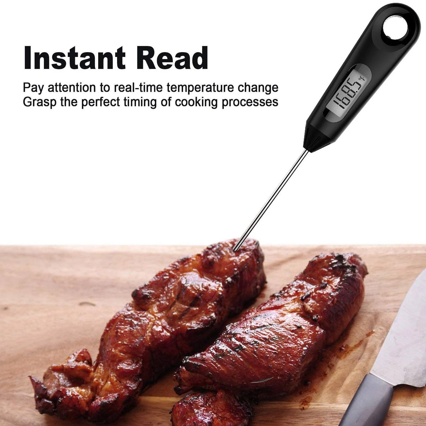 Frendorf | 2-in-1 Sofort-Lese Lebensmittelthermometer und Eierbesen