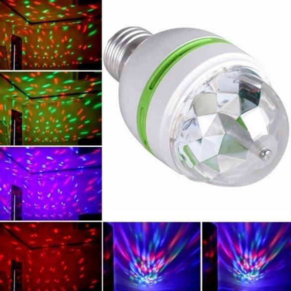 Frendorf | 2-Pack: E27 3W Auto Rotating RGB LED Bühnenlicht