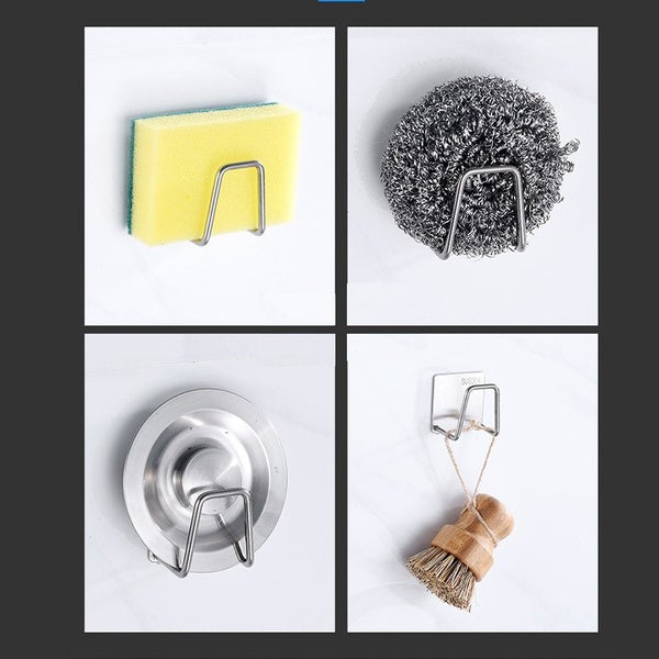 Frendorf | 2er-Pack: Küchen Edelstahl Spüle Schwamm Halter