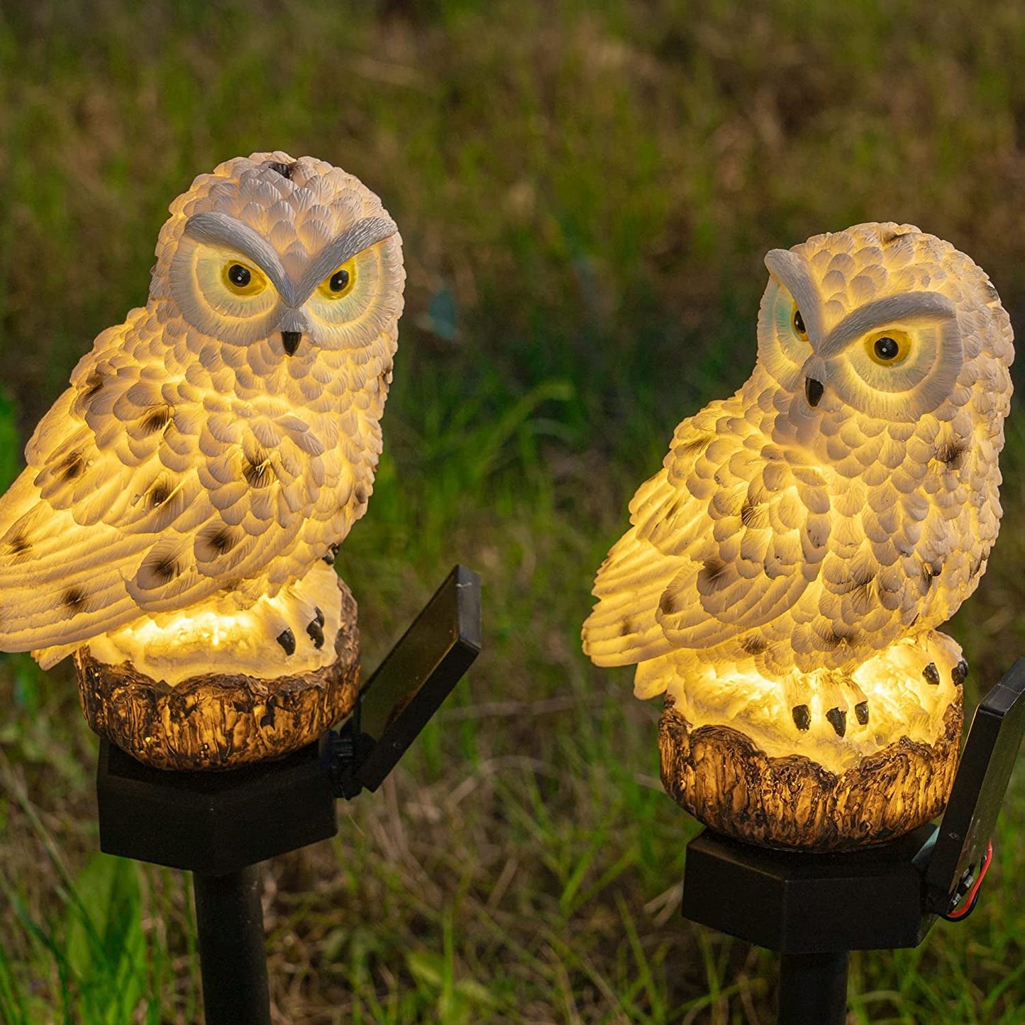 Frendorf | 2-Pack: LUMN8 Eule Figur Solar LED Lichter