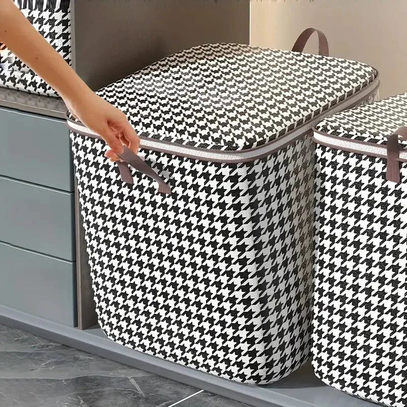 Frendorf | 2er-Pack: Quilt Aufbewahrungstasche Organizer Vlies Staubdicht Faltbare Kleiderschrank Platzsparende Tasche