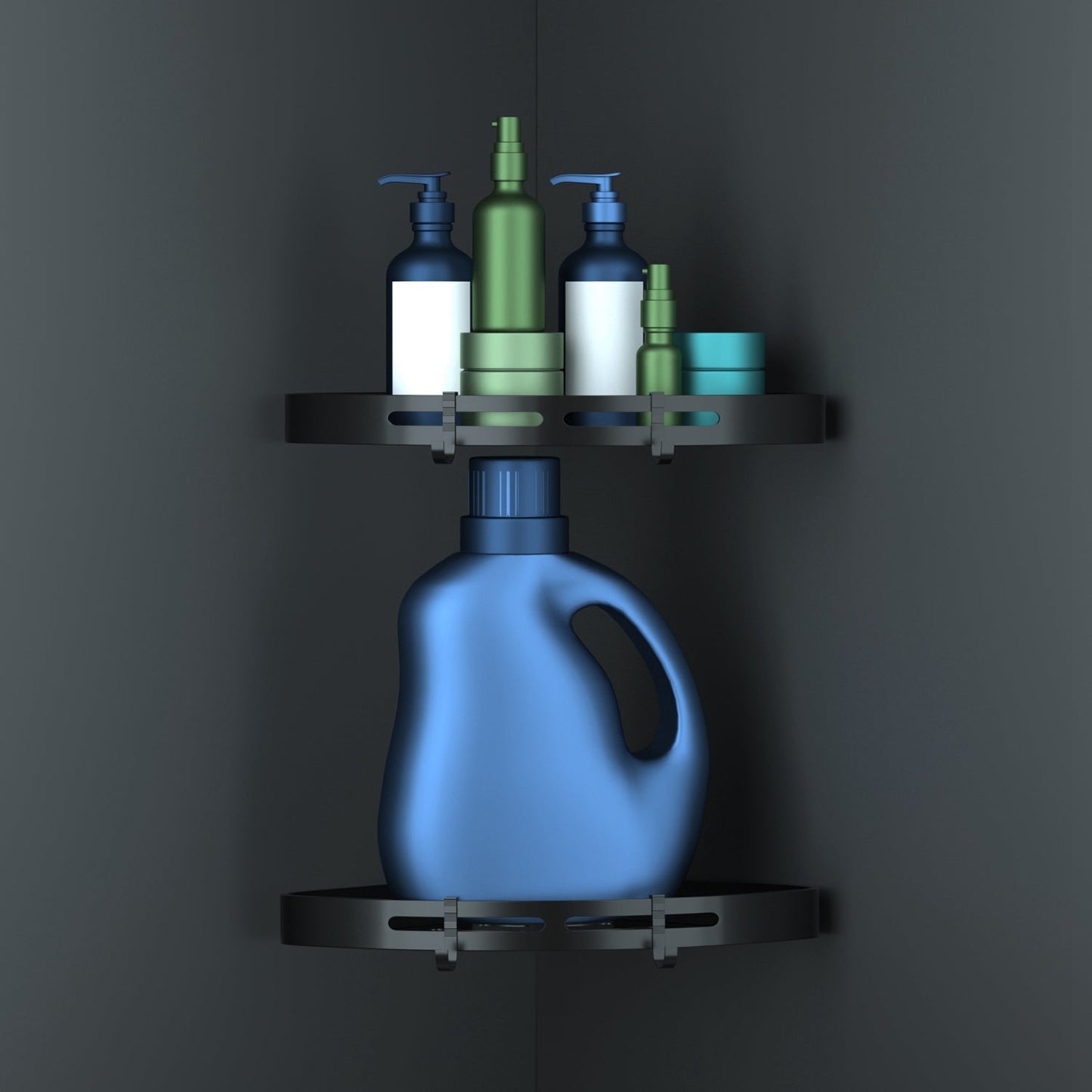 Frendorf | 2-teilige: Eck-Duschcaddy-Regal