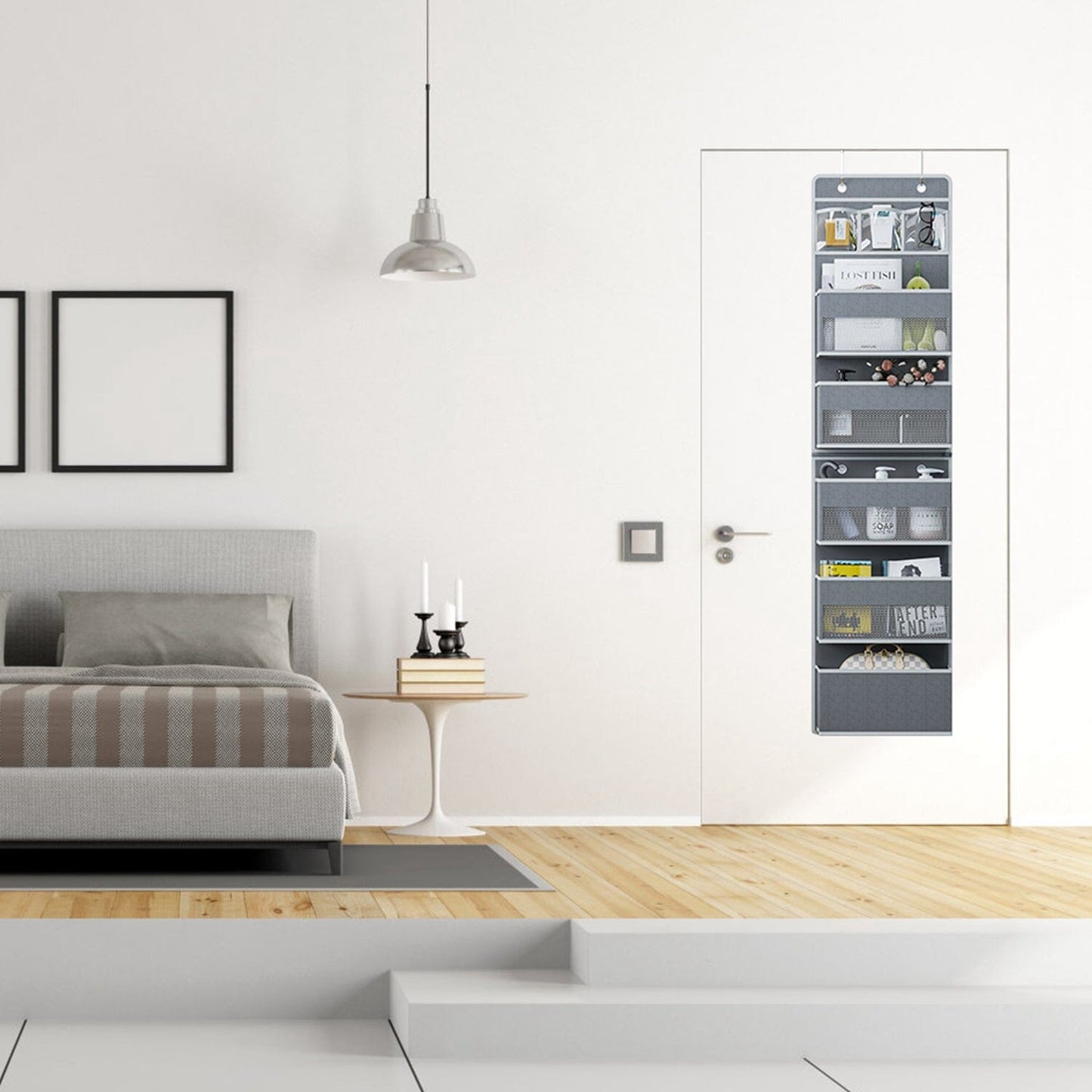 Frendorf | 2-Teilig: Über die Tür Organizer 6-Stufiges Hängendes Korb