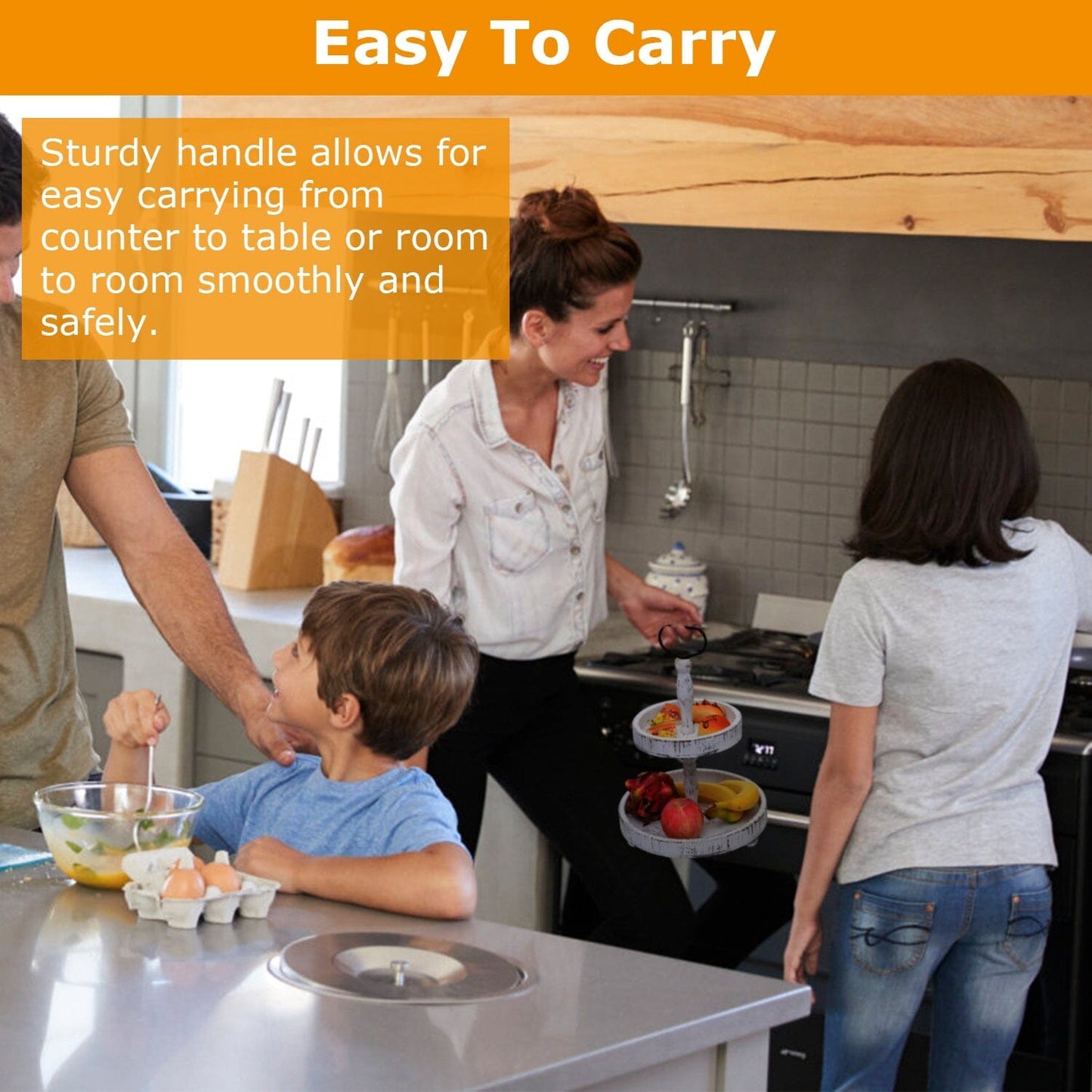 Frendorf | 2-Tier Servierplatte Rund Bauernhaus Küche