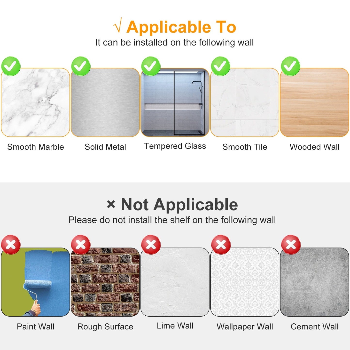 Frendorf | 2-Tier Duschablage Regal Halter