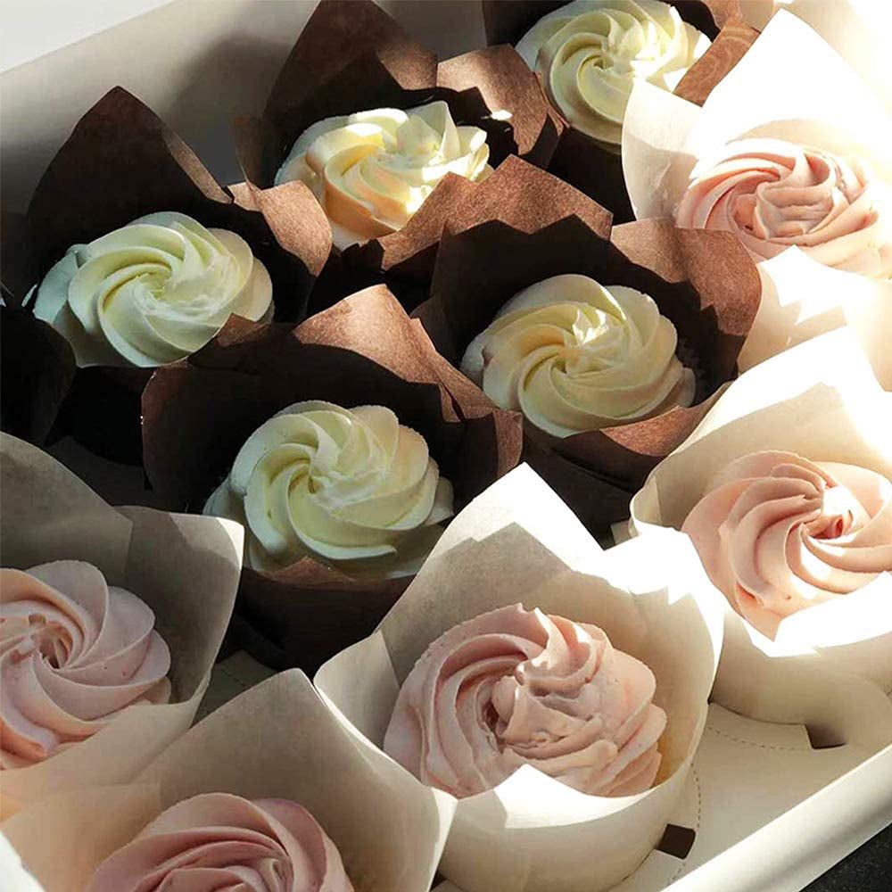 Frendorf | 200-Teile: Tulpen Cupcake Backformen