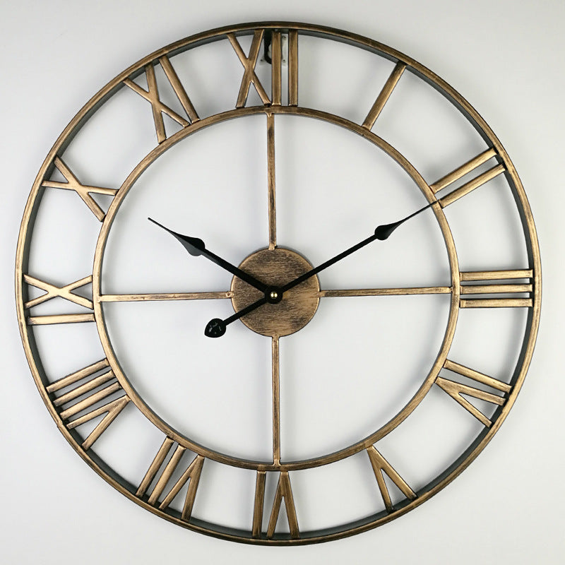 Vintage Eisen Große Retro Wanduhr