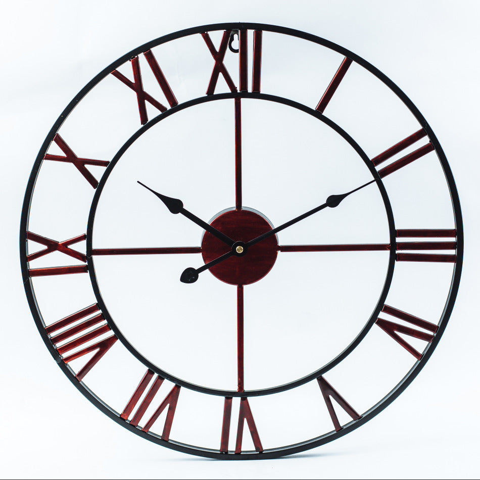 Vintage Eisen Große Retro Wanduhr