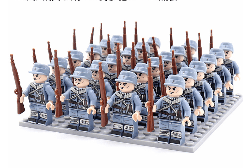 Frendorf | 21-teiliges Figur-Bauklötze-Set für Kinder & Sammler