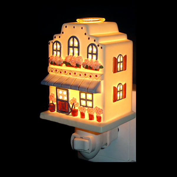 Frendorf | 1 Licht Huis Ontwerp Muur Sconces Licht Lodge Aardewerk Slaapkamer Nachtlicht in Roze/Wit/Geel