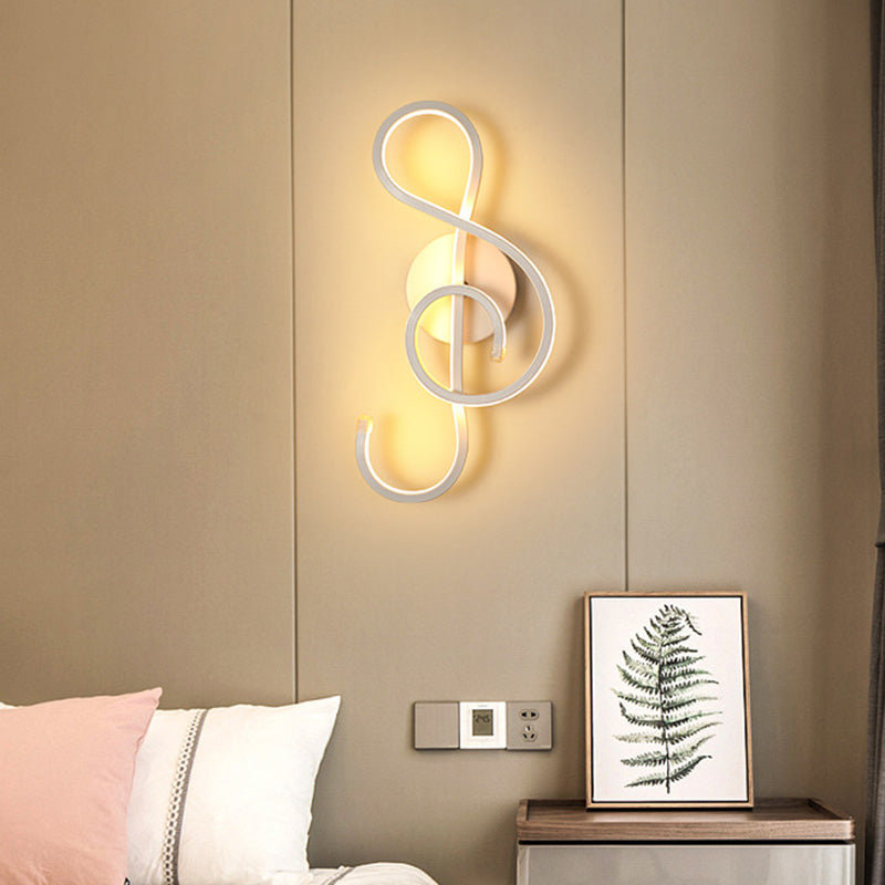 Frendorf | Weiße geometrisch geformte Wandlampe Einfachheit LED Metall Wandlampe Wandleuchte für Treppenhaus