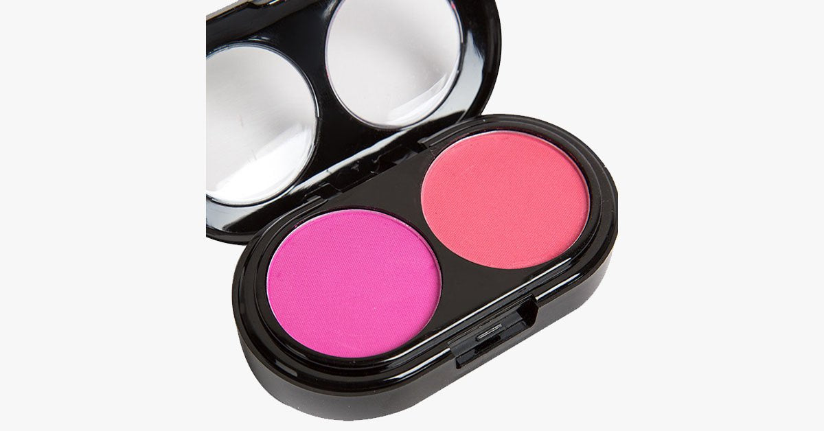 Frendorf | 2 Farben Blush Palette – Bringen Sie einen rosigen pinken Glanz auf Ihre Wangen