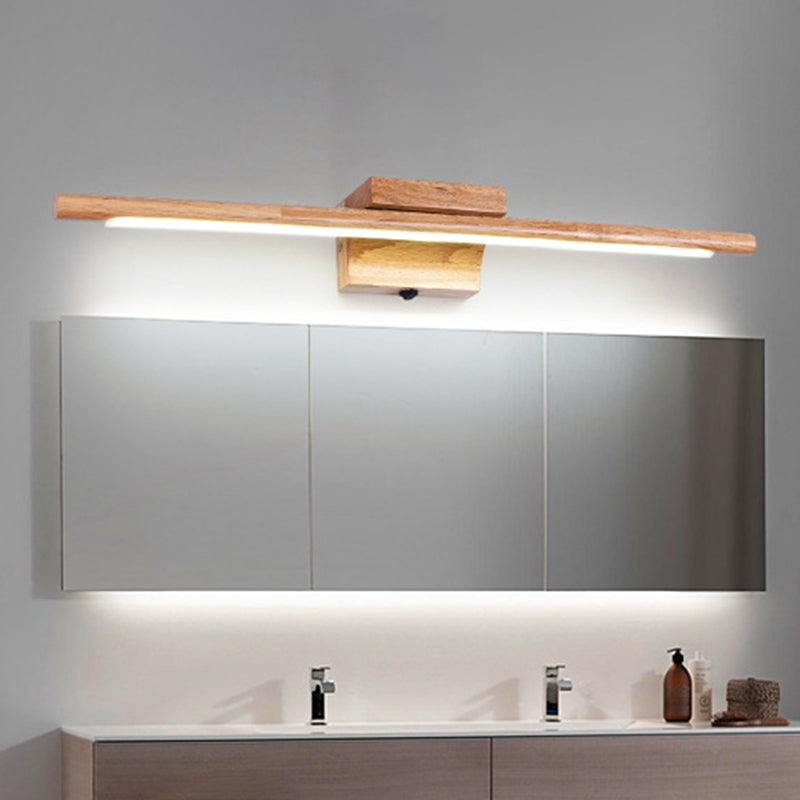 Frendorf | Holz LED Wandmontierte Beleuchtung Einfachheit Residenz Wandlampe Leuchten für Badezimmer