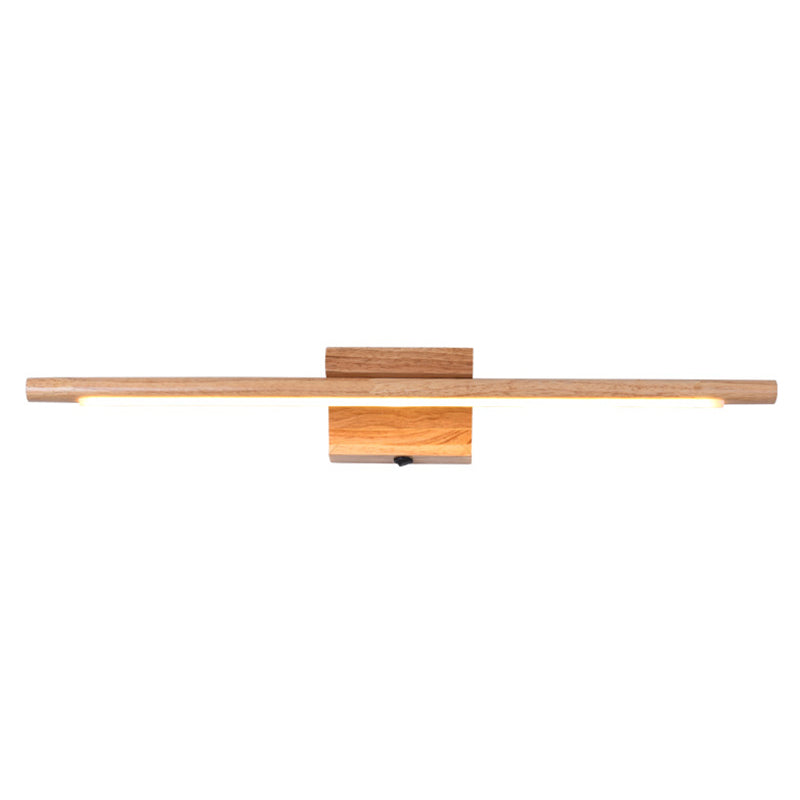 Frendorf | Holz LED Wandmontierte Beleuchtung Einfachheit Residenz Wandlampe Leuchten für Badezimmer