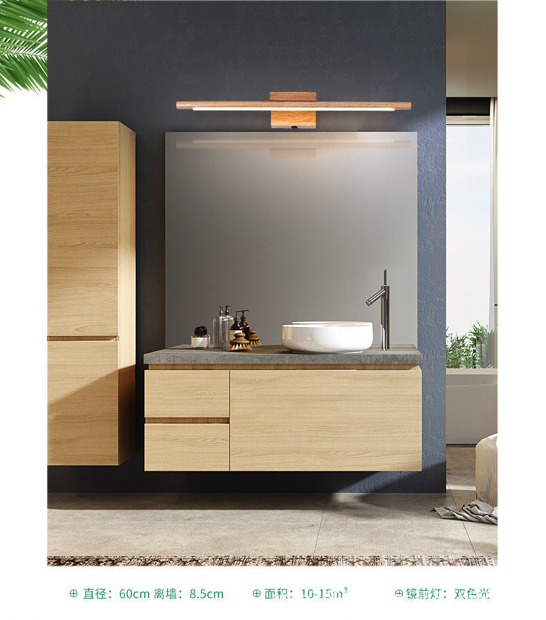 Frendorf | Holz LED Wandmontierte Beleuchtung Einfachheit Residenz Wandlampe Leuchten für Badezimmer