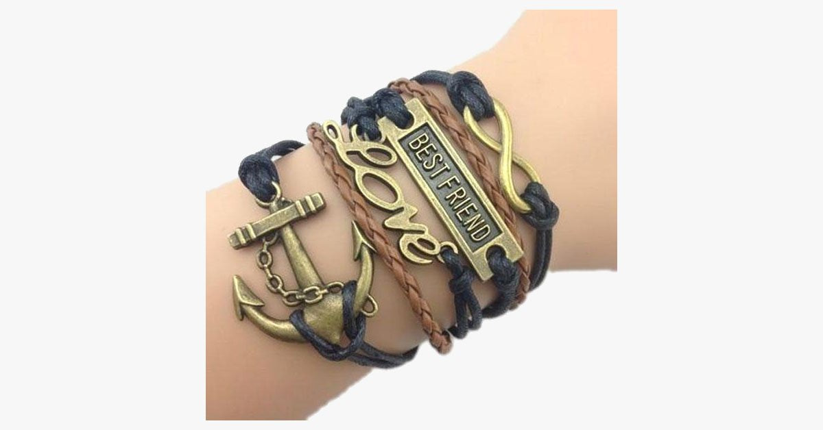 Frendorf | Beste Freund Liebe Ankerarmband