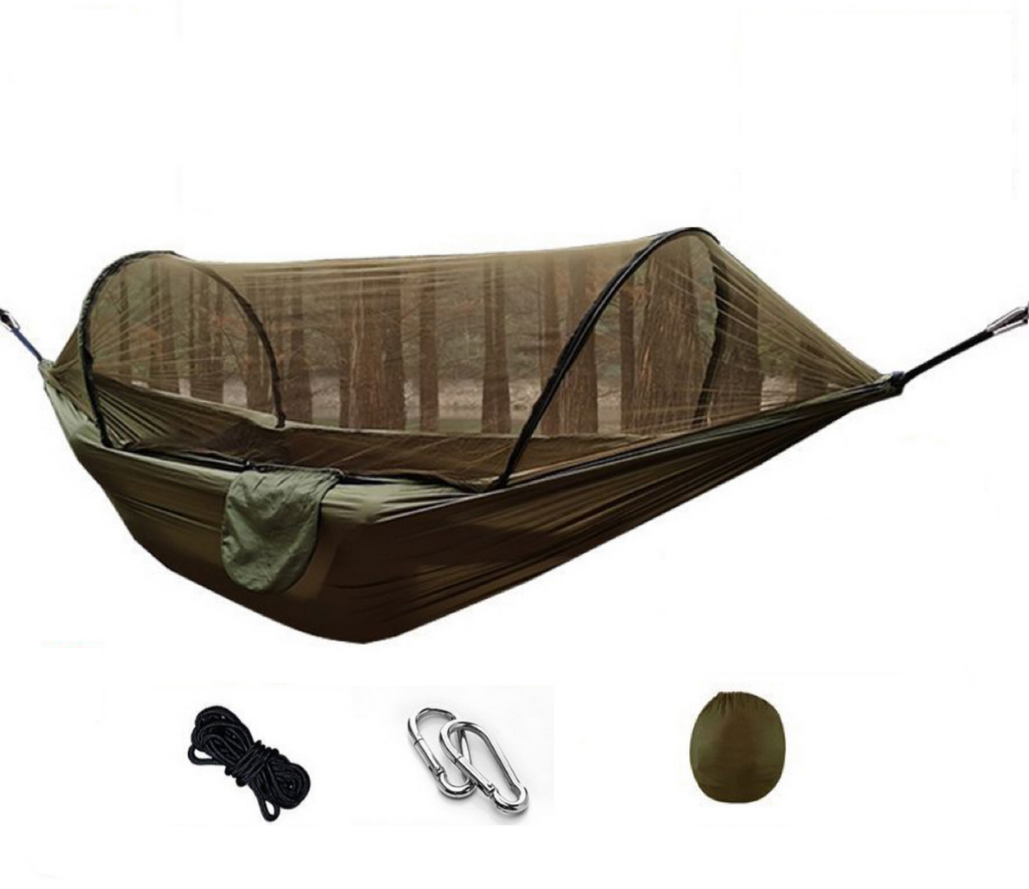 Frendorf | Nomaterra Hängematte | Mit Moskitonetz & Tarp | Ultraleicht & Wetterfest | Für Outdoor & Trekking