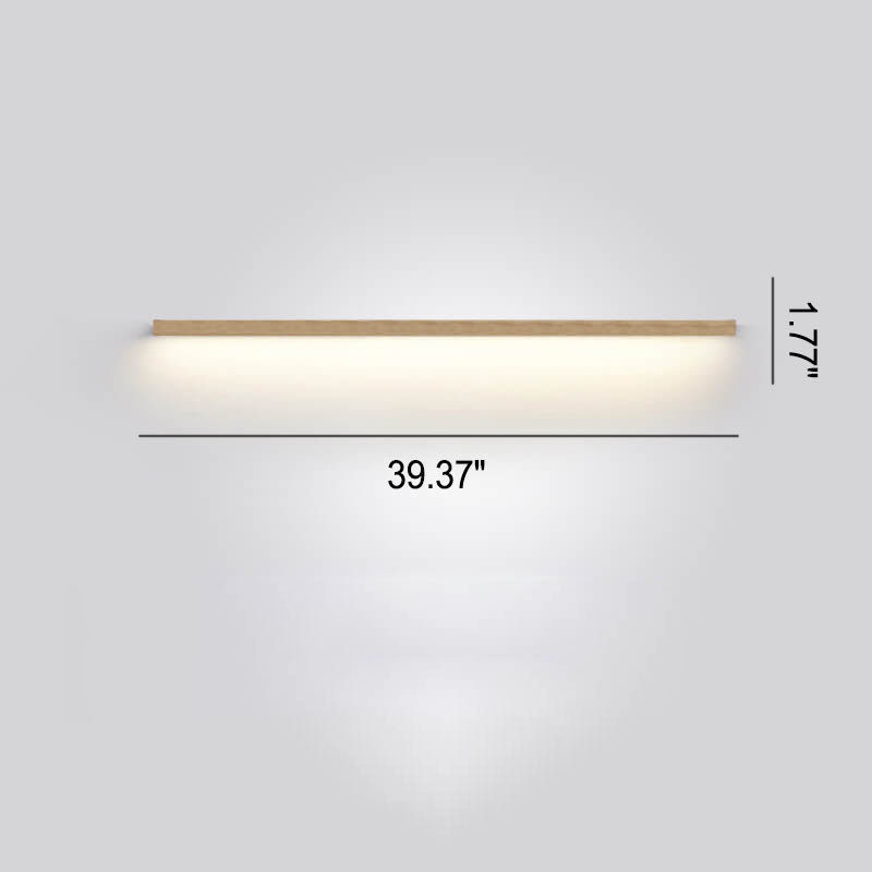 Frendorf | ZenBeam Japanische LED Wandleuchte | Massivholz Design | Moderne Akzentbeleuchtung