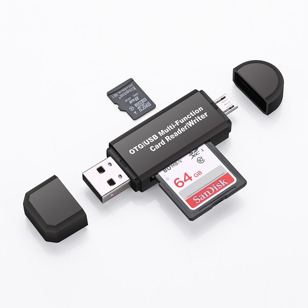 Frendorf | 3-in-1 USB- & Type-C-Kartenleser - Erweitern Sie die Möglichkeiten Ihrer Geräte