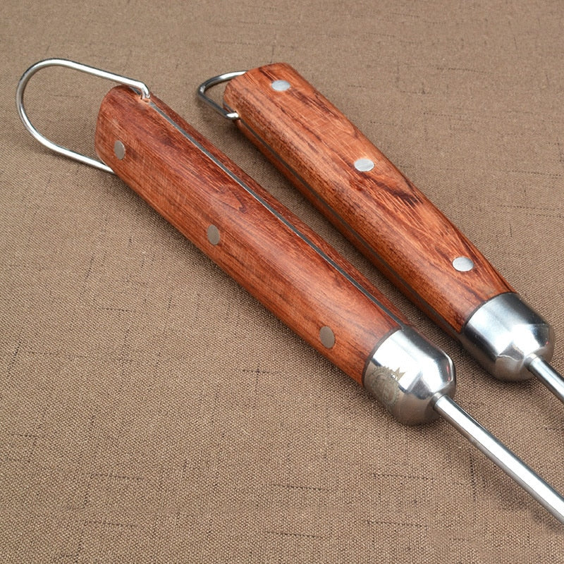 Frendorf | 2 Stück BBQ Grill Fleischhaken BBQ Spieße Grillnadel