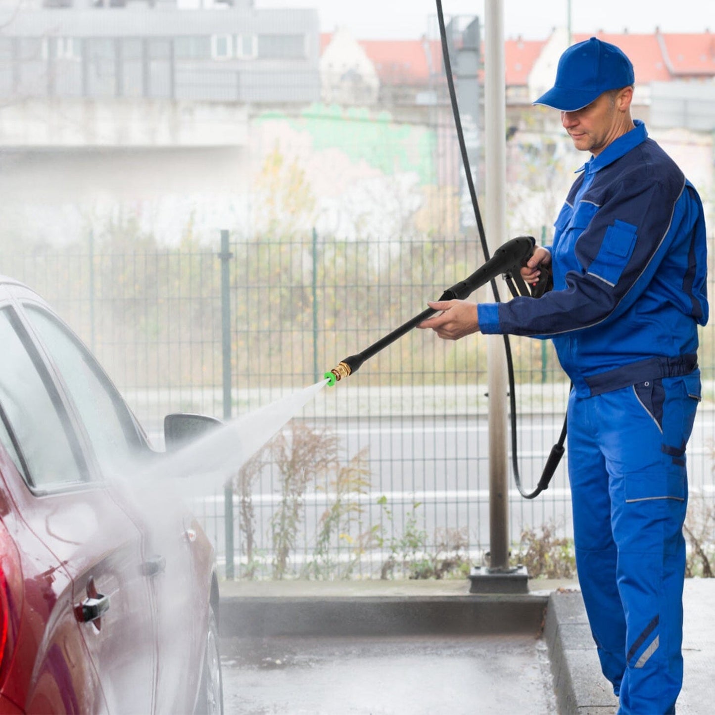 Frendorf | 3000PSI Hochdruckreiniger Gun Auto Schaum Sprühgerät mit Jetlanze 5 Düse Tipps M22-14 Anschluss