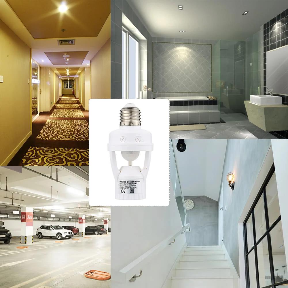 Frendorf | 360 Grad Erkennung PIR Infrarot Bewegungssensor E27 LED Licht
