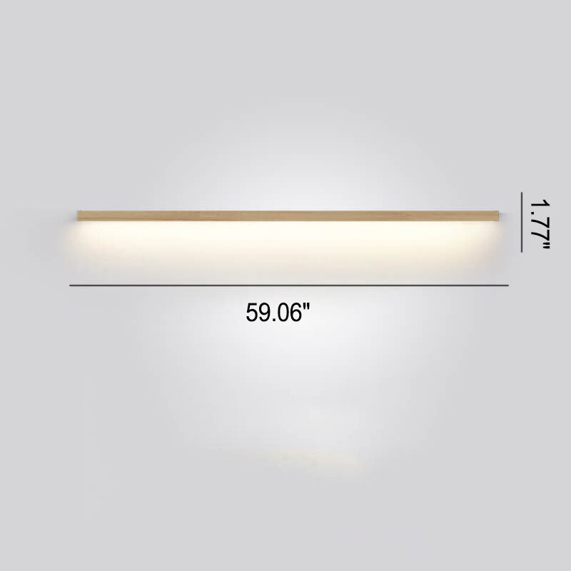Frendorf | ZenBeam Japanische LED Wandleuchte | Massivholz Design | Moderne Akzentbeleuchtung