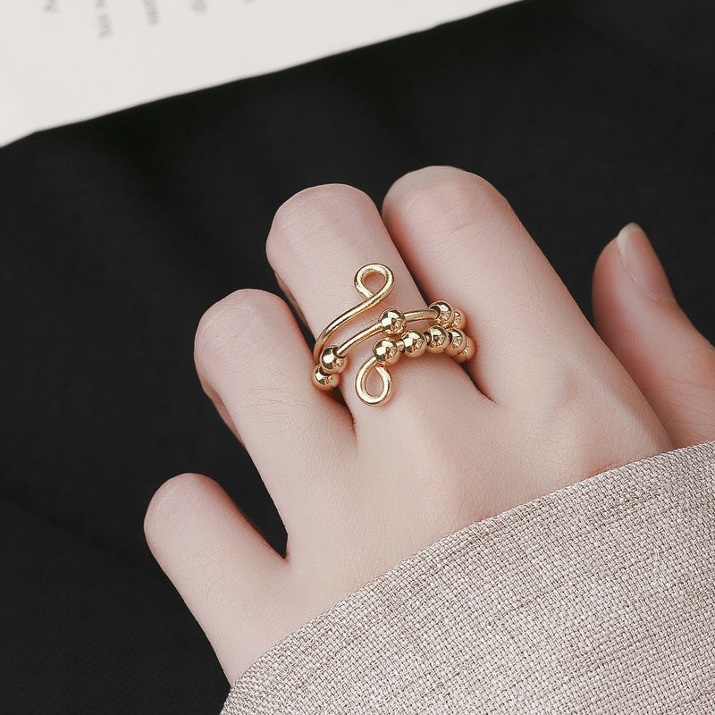 Frendorf | Vertreiben Sie Ihre Angst Kreis Perlen Zappelring