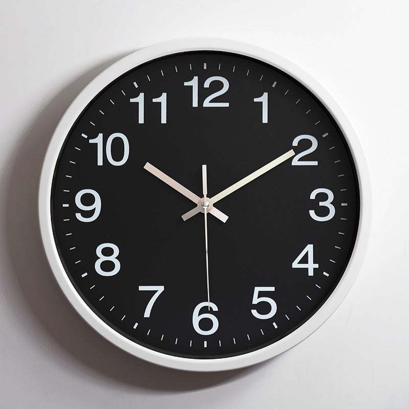 Einfache stille Wanduhr Klassenzimmer 12 Zoll