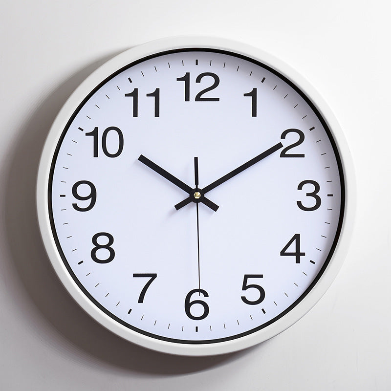 Einfache stille Wanduhr Klassenzimmer 12 Zoll
