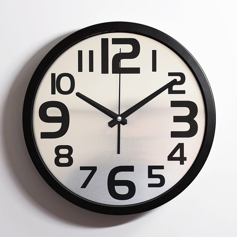Einfache stille Wanduhr Klassenzimmer 12 Zoll
