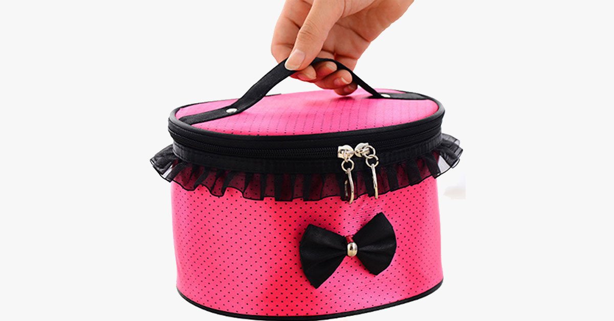 Frendorf | BowKnot Design Tragbare Reise Tasche - Platz für Ihre Accessoires!