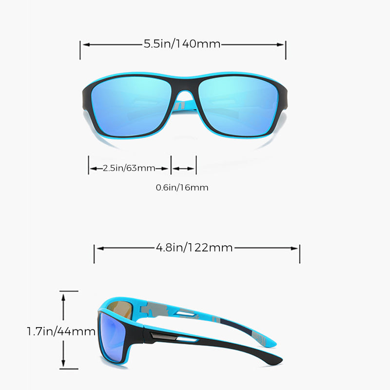 Frendorf | Outdoor-Sport-Sonnenbrille mit blendfreier polarisiertem Glas
