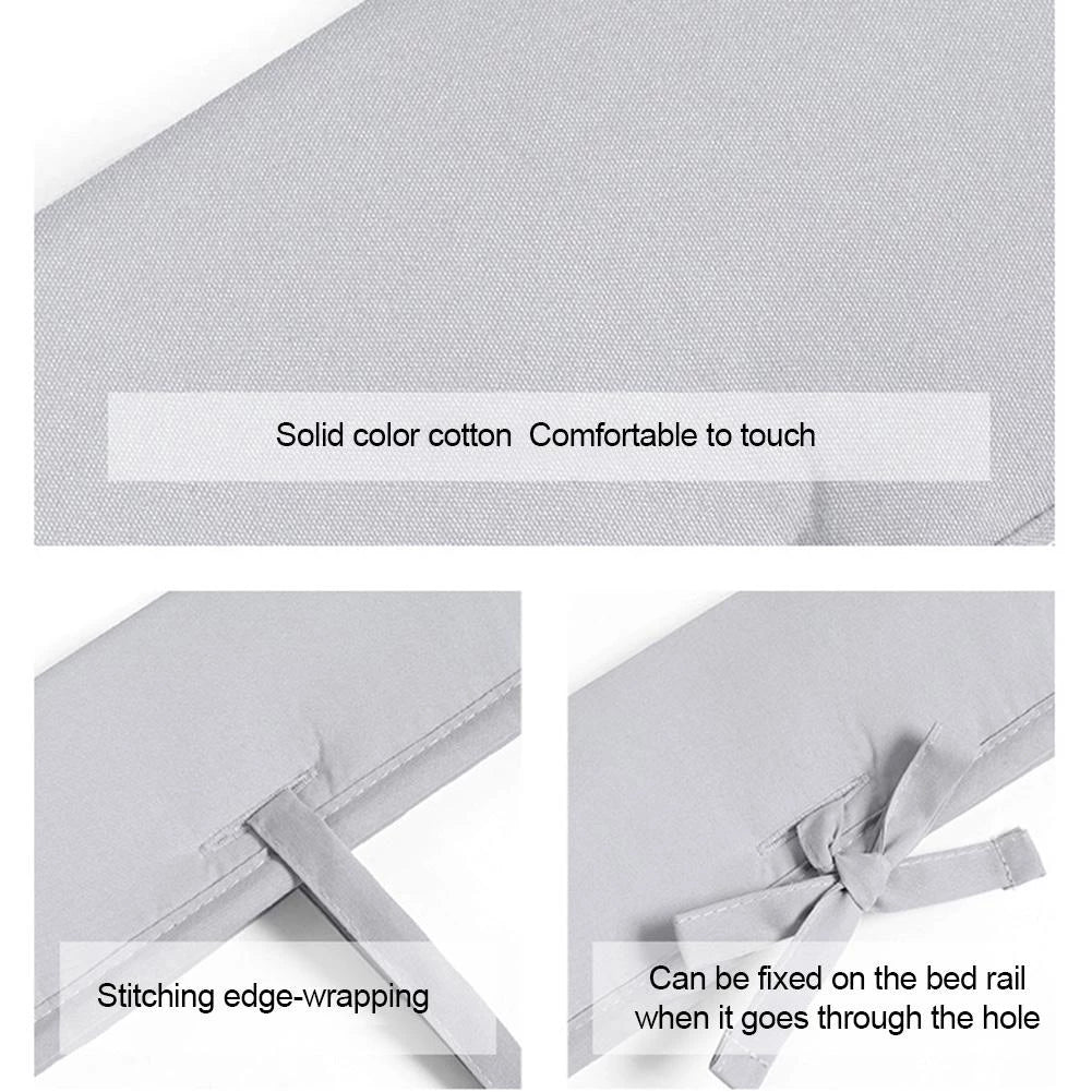 Frendorf | Baby Bettnestchen aus Baumwolle – Weicher Stoßschutz fürs Gitterbett