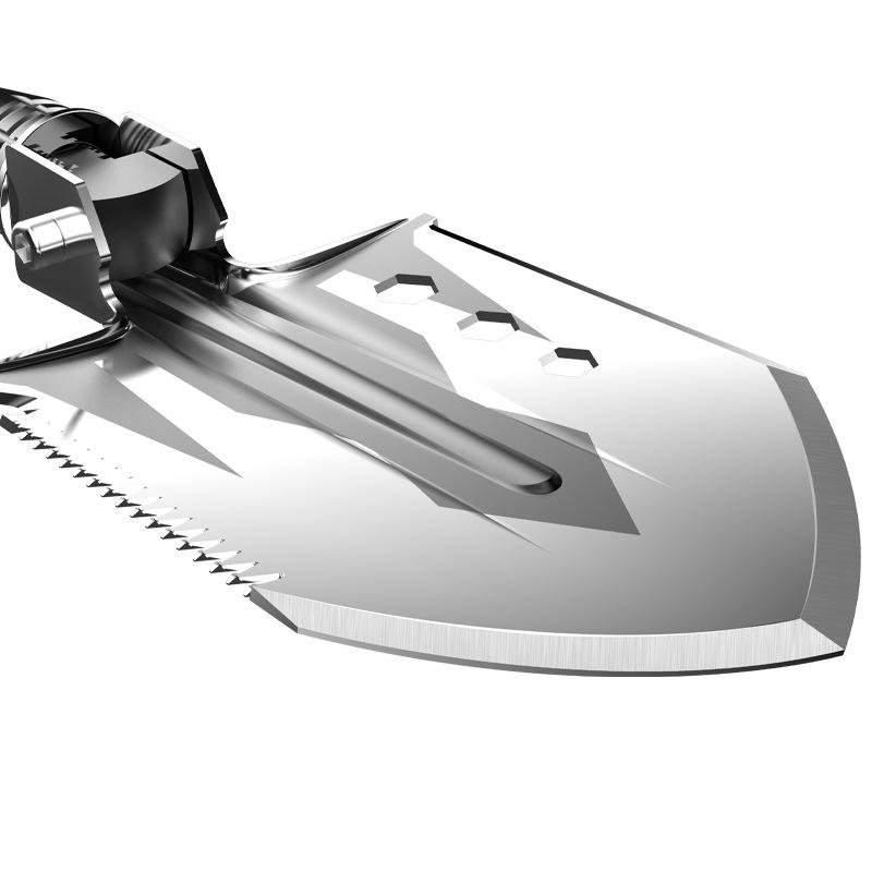 Frendorf | 18-in-1 Multifunktionale Outdoor Klappschaufel für Camping, Survival & Selbstverteidigung