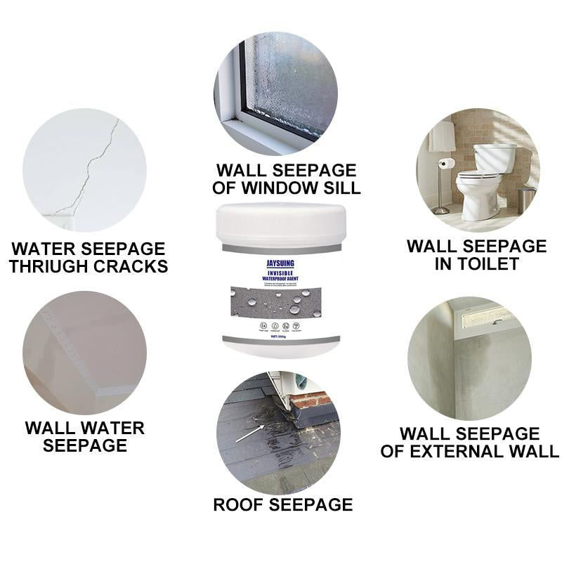 Transparentes wasserdichtes Beschichtungsmittel