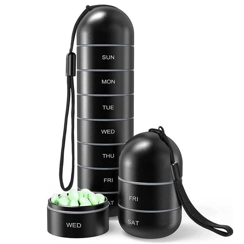 7-Tage tragbare Pillendose für Reisen