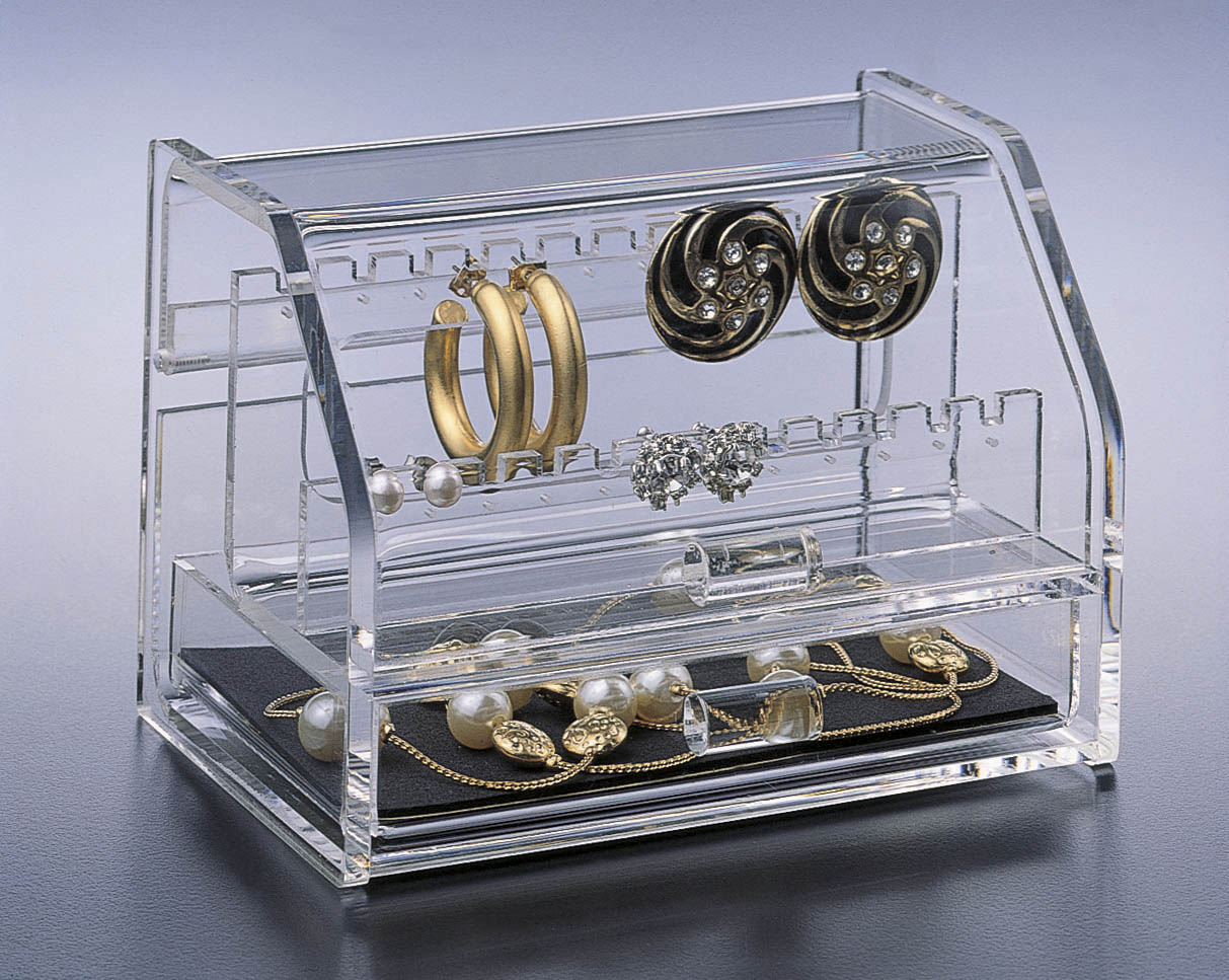 Frendorf | 2-Tier Ohrringen Aufbewahrung W/ Schublade