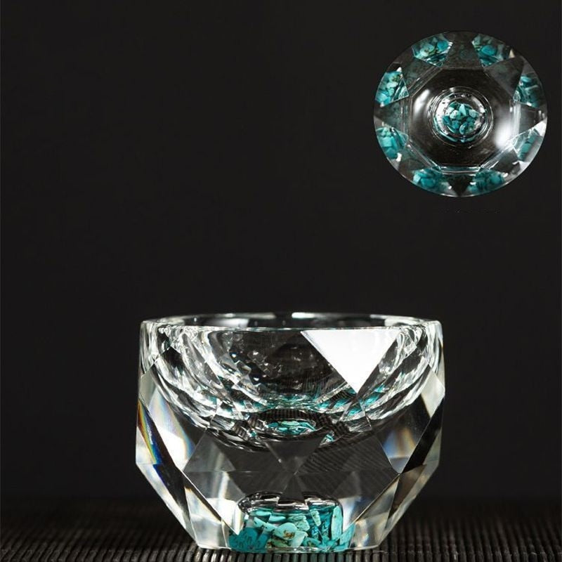 50ml diamantgeschliffene Kristall Getränkegläser Wodka Schnapsgläser Weingläser Whiskey Gläser Spirituosen Sake Soju Brandy Teetasse
