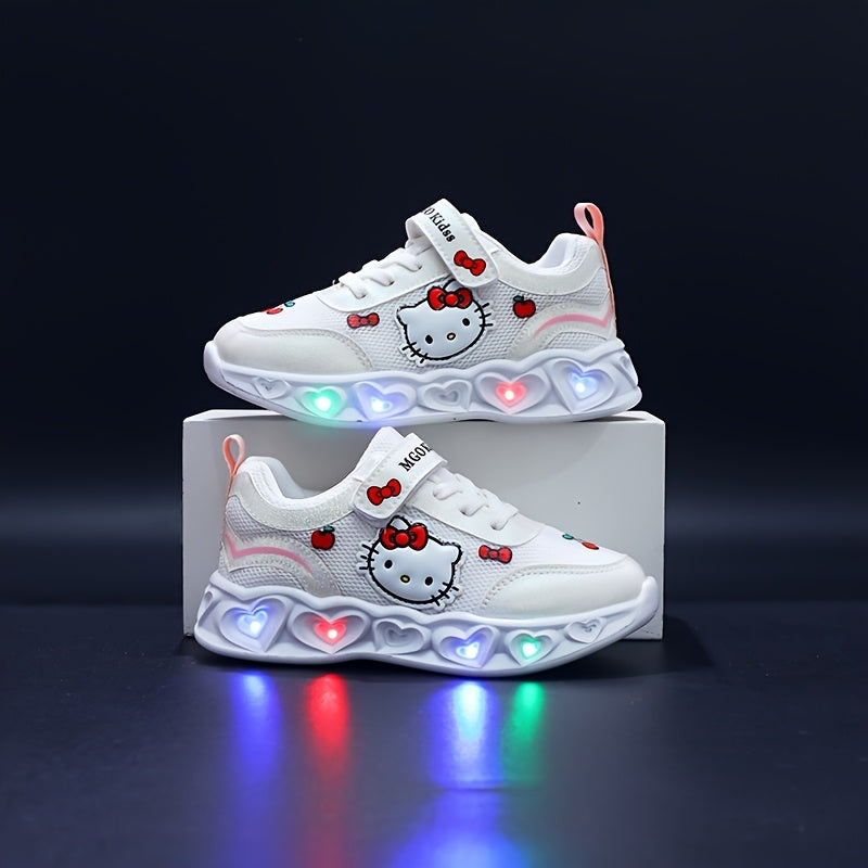 Frendorf | Glühende Hello Kitty Sneakers – Atmungsaktive und gefütterte süße Schuhe