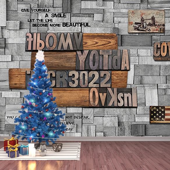 Frendorf | Braun Retro Wandtapete Personalisierte Größe Holzoptik Wandverkleidung, Individuell Bedruckt