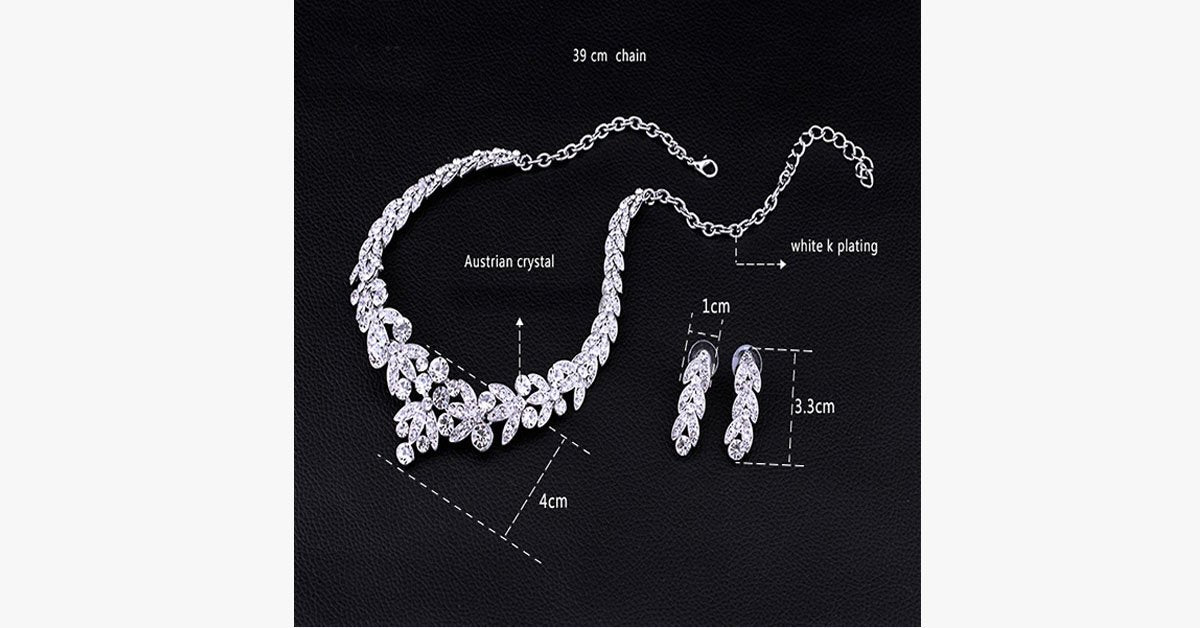 Frendorf | Blatt Choker Halskette Set