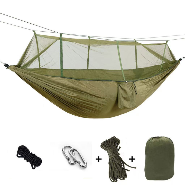 Frendorf | Nomaterra Hängematte | Mit Moskitonetz & Tarp | Ultraleicht & Wetterfest | Für Outdoor & Trekking