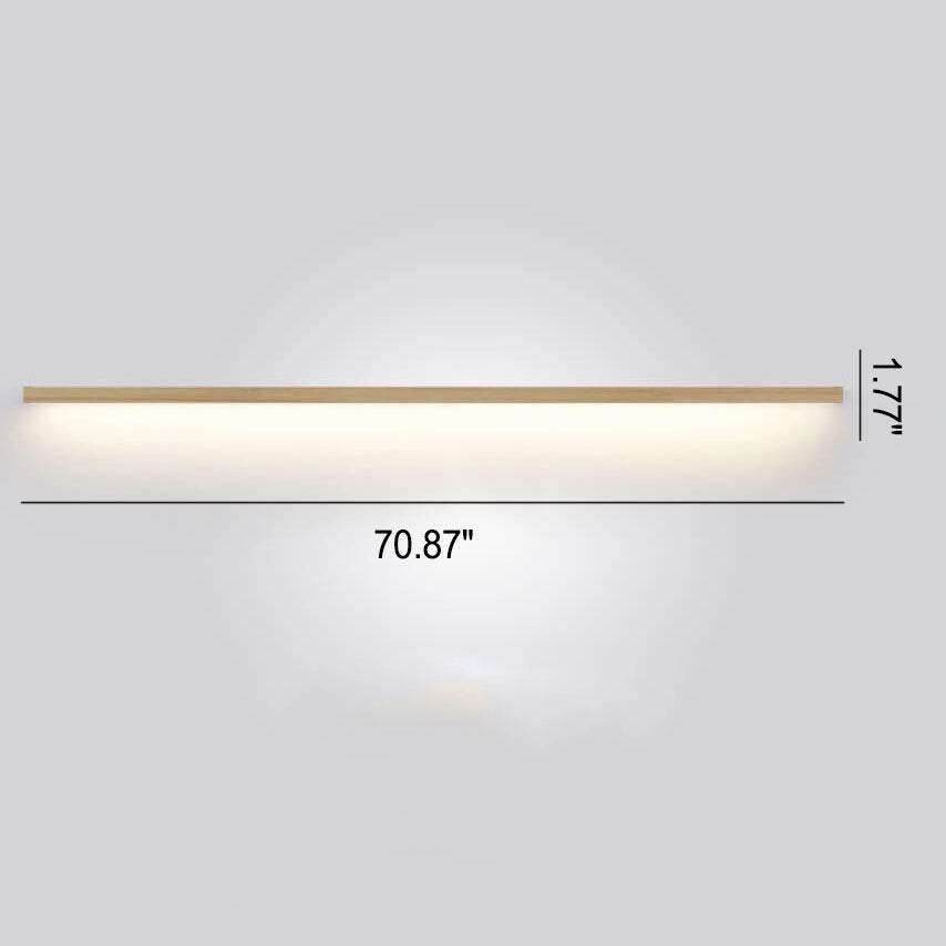 Frendorf | ZenBeam Japanische LED Wandleuchte | Massivholz Design | Moderne Akzentbeleuchtung