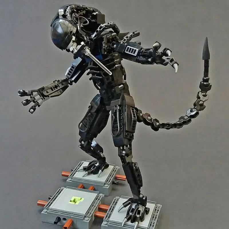 600PCS Prometheus Aliens Vs Predator Weltraum-Alien-Figur Mech Modellbausteine Spielzeug Kinder Geschenk