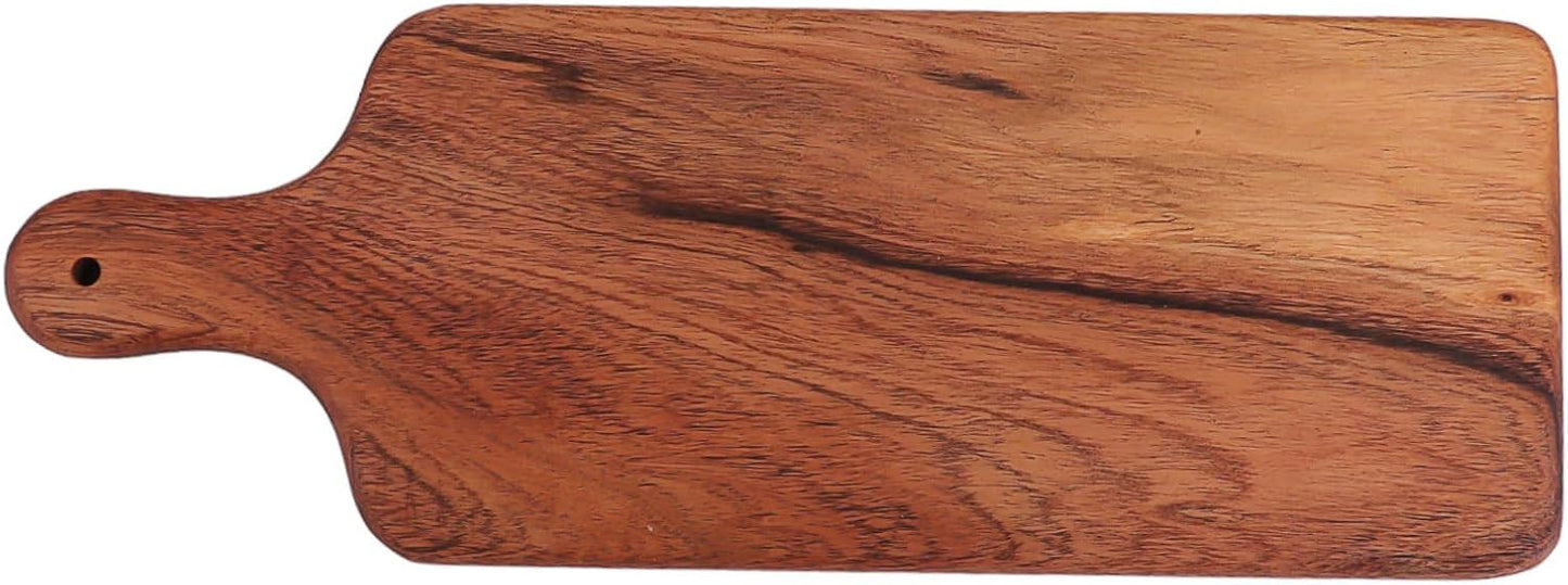 Frendorf | 13-Zoll Steakbrett – Premium Holzservierplatte für Steak, BBQ und gegrilltes Fleisch – Langlebiges Schneid- und Serviertablett mit Saftmulde für Küche, Restaurant und BBQ-Partys