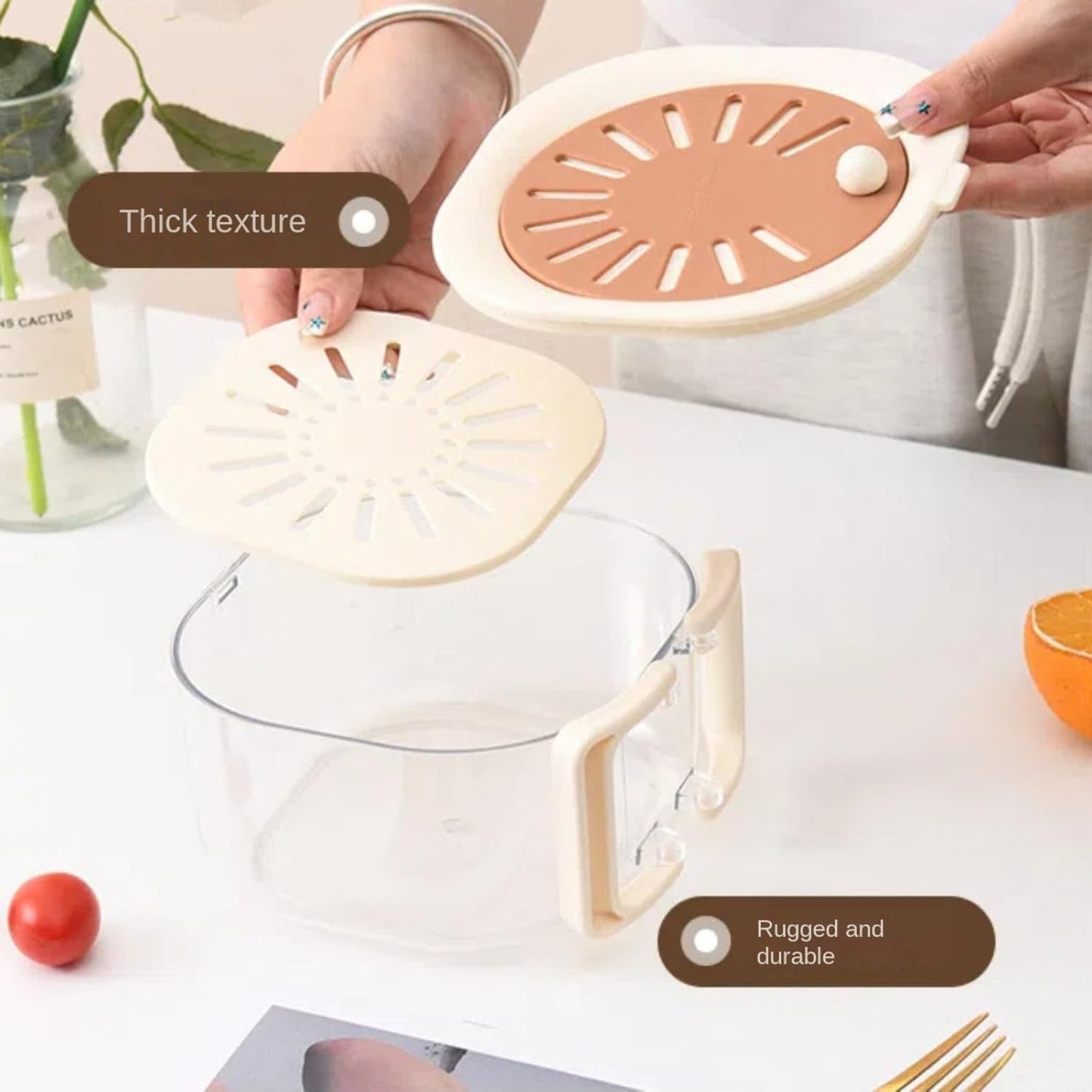 Frendorf | 2-in-1 Obst- und Gemüsewaschmaschine Multifunktionelle Obst- und Gemüse-Anti-Oxidations-Aufbewahrungsbox