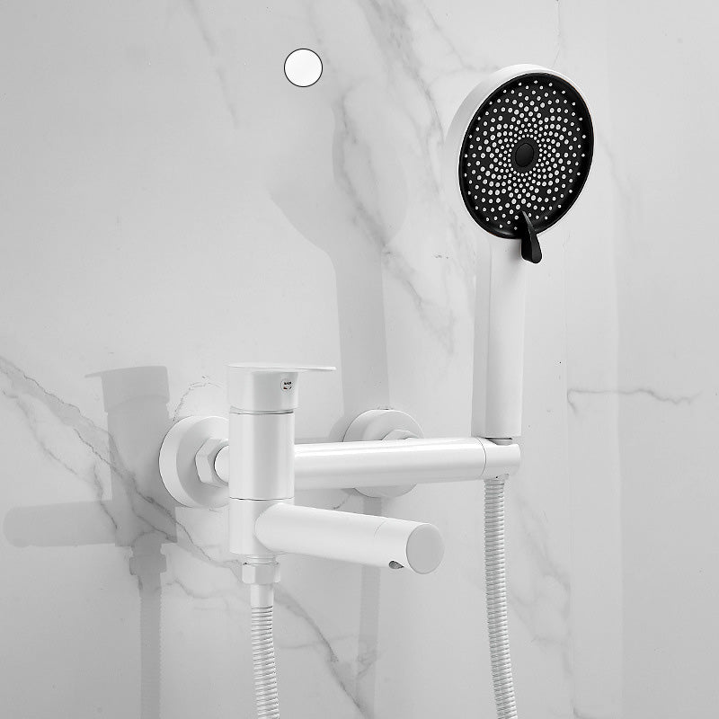 Frendorf | Modernes Badewannenrandstück Einhand-Wandmontage-Badewannenarmatur mit Handbrause